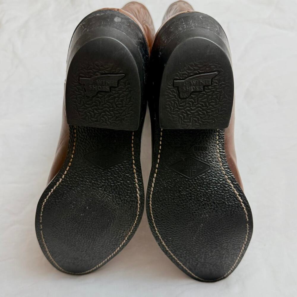 Vintage Red Wing Pecos Brown Leather Western Cowboy Boots Size US 8.5 D - Picture 5 of 8